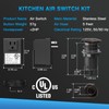Garbage Disposal Air Switch Kit, UL Certified Garbage Disposal Button