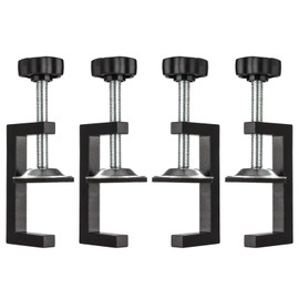 4 Pack C-Clamps for Woodworking Clamping,Heavy Duty Aluminium Carbon Steel Household Desk Table Clamps Small Welding Cutting Drilling Clamping for Wood Plastic and Workpieces Clamping, 2 Inch C Clamp
