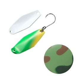 Shimano TR-022L 25T Cardiff Wobble Swimmer Spoon, 0.08 oz (2.2 g), Military Green