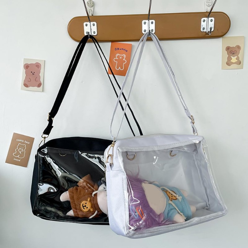CHENLONB Pain Bag, Pushing Down Pouch, Shoulder Bag, Transparent Window,