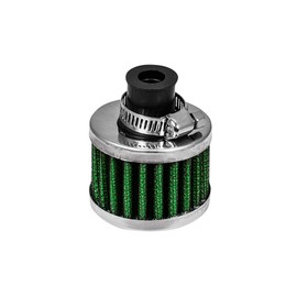 Rtunes Racing 5/8 Inches (15mm) Inlet Universal Engine Air Breather Filter w/clamp (GREEN, 15mm)
