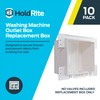 Holdrite HR-W-OB Drain, Replacement Washing Machine Outlet Box Accessories, White,