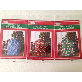 Christmas House Giant Vinyl Gift Bags, 36x44 (Styles will Vary) by Christmas House