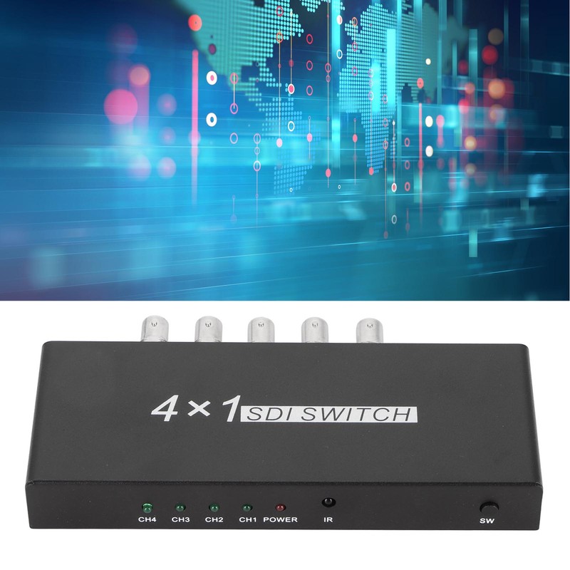 SDI Switcher 4x1 4 in 1 Out 1080P Resolution SDI
