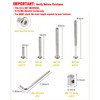 Crib Screws Bolts Hardware Replacement Kit, 28 Set M6x20/40/60/80mm Hex