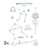 MEGA TATTOO 12 types of constellation tattoo stickers (choose 1), 3, Libra / MEGA TATTOO 별자리 타투스티커 12종(택1), 3개, Libra 천칭자리
