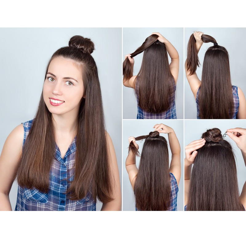 eBoot Spiral Hair Clip Spin Bun Stick, Hair Pick Set