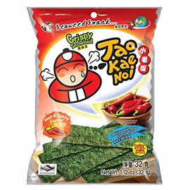 Tao Kae Noi Seaweed Hot and Spicy Flavor (2 Packs)