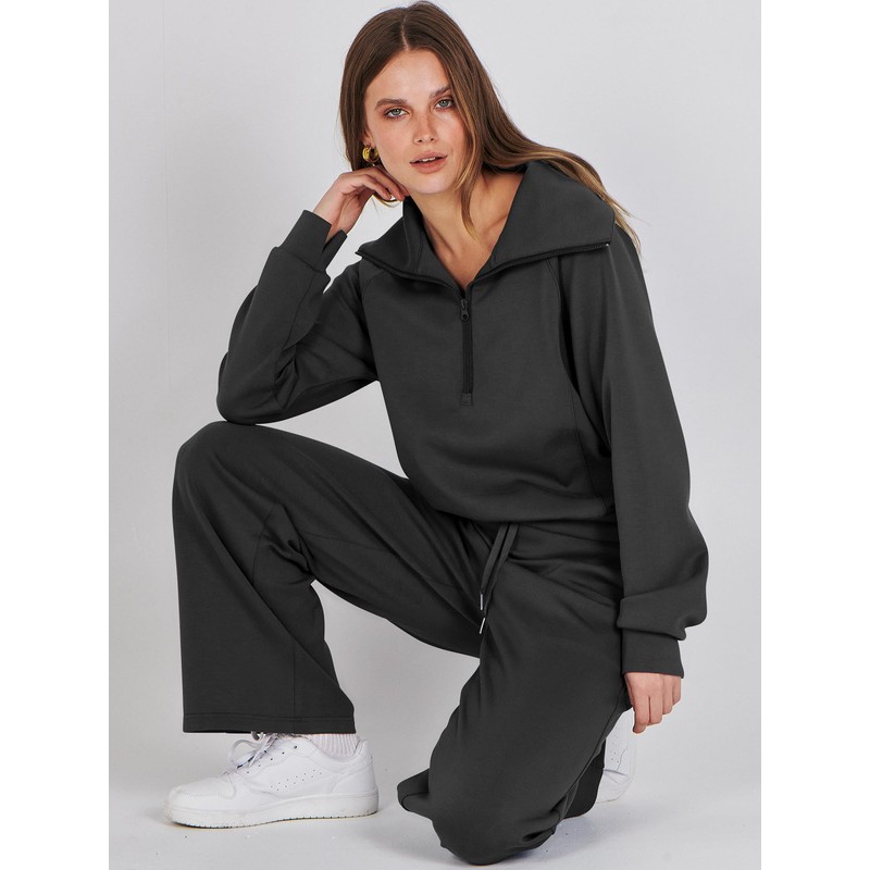 ANRABESS Women 2 Piece Outfits 2025 Fall Fashion Airport Wide