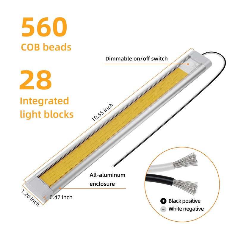 12V Light Strip, 12 Volt Light Bar, Enclosed Trailer Lights,