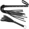 2 PCS 28-inch and 11.8-inch Black Riding Whip, fine Soft