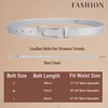 FABULOUS AGE Womens Belts for Jeans Pants, 0.94" Fashion Genuine