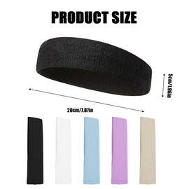 RDNKVB 10pcs Yoga Headbands Elastic Hair Bands Non-Slip Hair Band Women Sports Running Exercise Gym