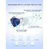 HUHETA KN95 Face Mask, 30 Pack Individually Wrapped, 5-Ply Breathable