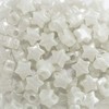 Star Beads White Nightglow Glow in The Dark 13mm Pony
