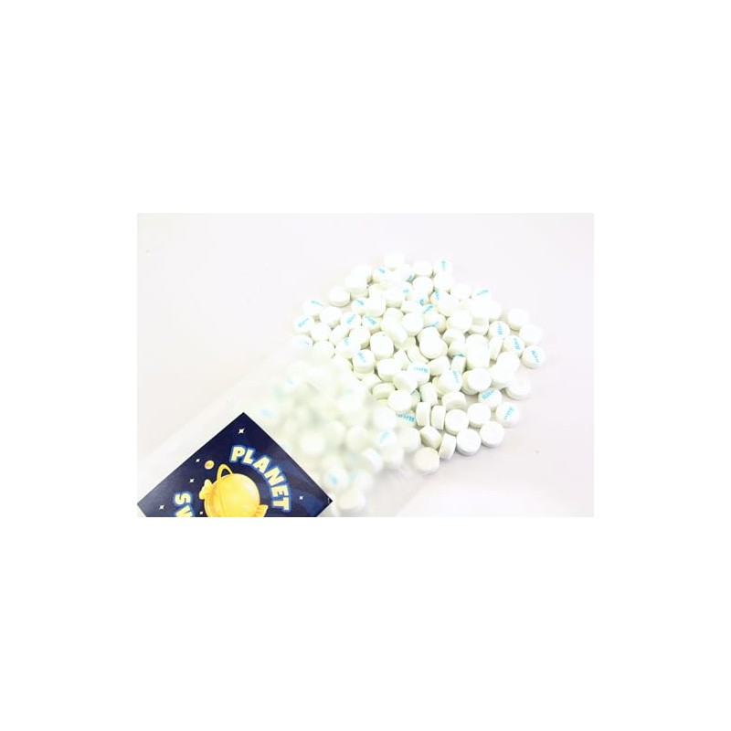 Planet Sweets White Peppermint Lozenges Mint Candy Pastilles - 8