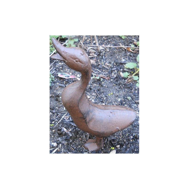 Full Bodied Cast Iron Duck Garden Figure