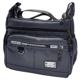 [X-cross] Cross Messenger Bag One Shoulder Crossbody Shoulder Bag Lightweight Multiple Storage Large Capacity Simple, gray, Free size