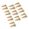 20pcs Carrot Shaped Hamster Toy Teeth Grinding Decorative Crude Fiber