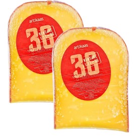 Artkaas 3-Year Aged Gouda Cheese – 8 oz | Firm Texture, Nutty and Butterscotch Notes, 2 Packs