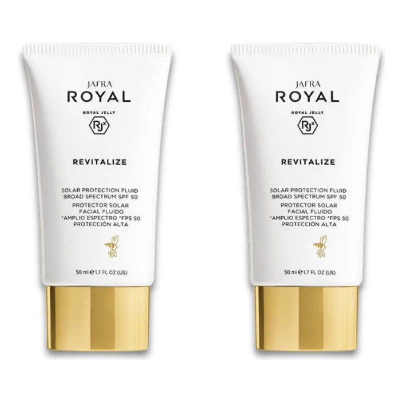 Protector Solar Facial Revitalizante Royal Fps Set 2pz