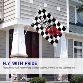 Anley Fly Breeze 3x5 Foot If You Ain't First You're Last Flag- Canvas Header and Double Stitched - Fitness Motivational for College Dorm Gym Man Cave Flags Polyester with Brass Grommets 3 X 5 Ft