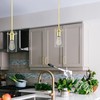 Linea di Liara Effimero Modern Gold Pendant Light Fixtures Over