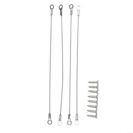 4 Pieces 20cm Cabinet Door Retainers Stainless Steel Hinge Restrictors for Cabinet Door Flexible for Braided Boundary Cable