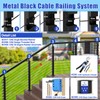 CKE Cable Railing Post Level drilled Cable Railing Post 36"x2"x2"