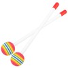 TAICHEUT 15 Pcs Rainbow Hammer Percussion Sticks, Lollipop Drum Mallet