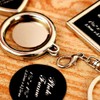 moonwood 7pcs Metal Photo Keychain Cover Photo Frame Locket Pendant