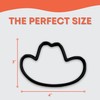 Cowboy Hat Cookie Cutter with Easy to Push Design (4