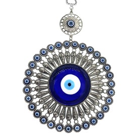Blue Evil Eye Turkish Nazar Protective Wall Room Hanging Decoration Amulet Ornament -DPL03 (Blue-4)