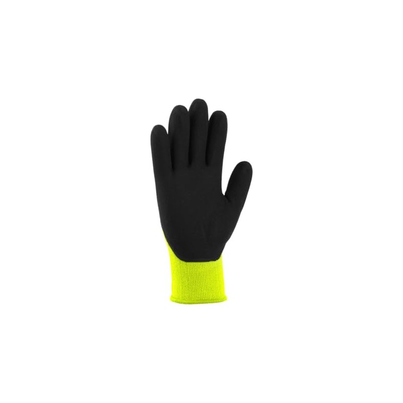 Carhartt Men's Thermal-lined Full Coverage Nitrile Glove, High Vis Lime,