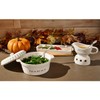 Mud Pie Circa Baker and Lid Dish Set, White, 7.5"