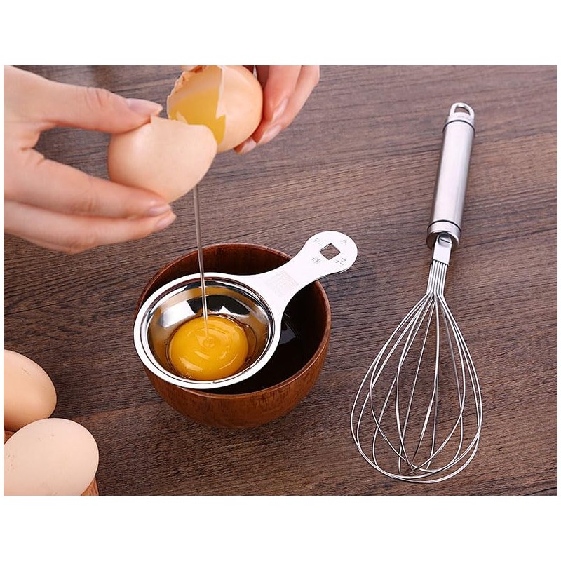 Egg White Separator, Egg Yolk Separator, Stainless Steel Egg Separator,