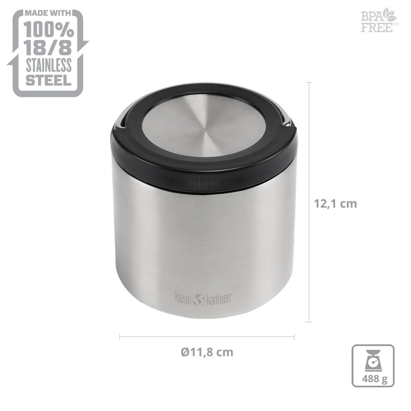 Klean Kanteen Unisex - Adult Thermal Container-1005809 Thermal Container, Brushed