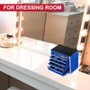 P.I.T. Mini Blue Tool Box, Portable 5-Drawer Micro Roll Cab