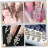 Mikinona Retro Style 7pc Snake Nail Gems Dazzling Nail Gems