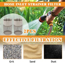 repustor 2pcs Dia 30mm Hose Inlet Strainer Filter,Fit for Irrigation Garden High Pressure,Hose Water Suction Strainer Garden Hose Inlet Filter