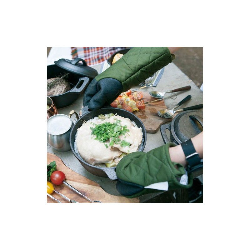 Dulton (Dalton) guratton Oven Glove Glutton Oven Glove Forest Green