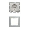 Complete Set Berker S.1 Cover Frame, 1 Socket, Polar White,