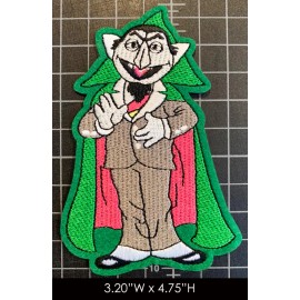 Unbranded Sesame Street: The Count Embroidered Iron-on Patch