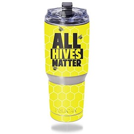 MightySkins Skin Compatible with Pelican Tumbler 32 oz – All Hives Matter | Protective, Durable, and Unique Vinyl Decal wrap Cover | Easy to Apply, Remove, and Change Styles | Made in The USA