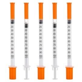 COTOM 100pcs/pack, 1ml 31g 8mm Dispensing Measuring Tool, Multiple Uses Laboratory Accessories, Individually Wrapped