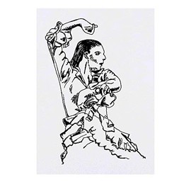 'Flamenco Dancer' Temporary Tattoo - Water Resistant, Skin-Safe, Non-Toxic Transfer (TO00018899)