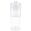 2-Tier Cotton Pad & Cotton Swab Acrylic Organizer Case 2ea