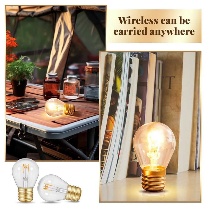 Aurelema 4.4 x 2.7 Inch Large Rechargeable USB Light Bulb