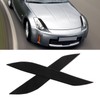 2pcs Headlight Eyebrow Eyelids Trim Decoration Car Light Eyebrow Replacement