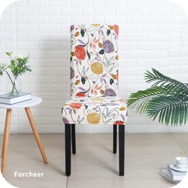 FORCHEER Chair Covers, Set of 4 or 6, Elastic Universal Stretch for Dining Room Chairs
